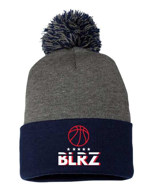 Davison BLRZ Pom-Pom 12" Knit Beanie