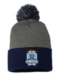Holy Rosary Pom-Pom 12" Knit Beanie