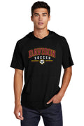 Davison Soccer Tri-Blend Wicking Short Sleeve Hoodie