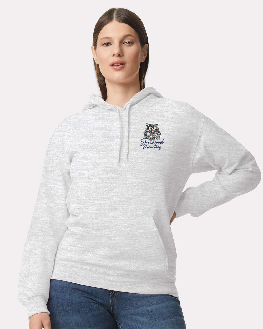 Sherwood Elementary Floral Softstyle® Midweight Pullover Hooded Sweatshirt