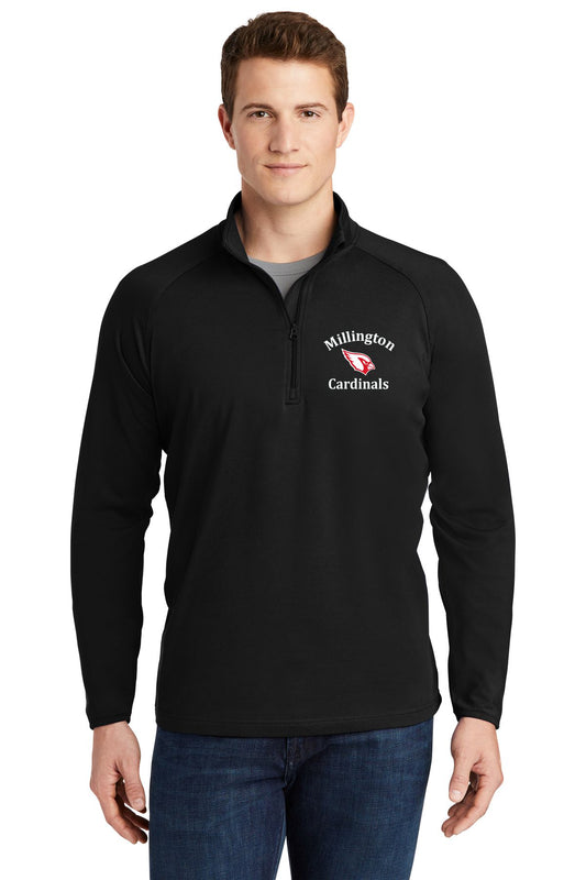 Millington Cardinals Sport-Tek® Sport-Wick® Stretch 1/4-Zip Pullover