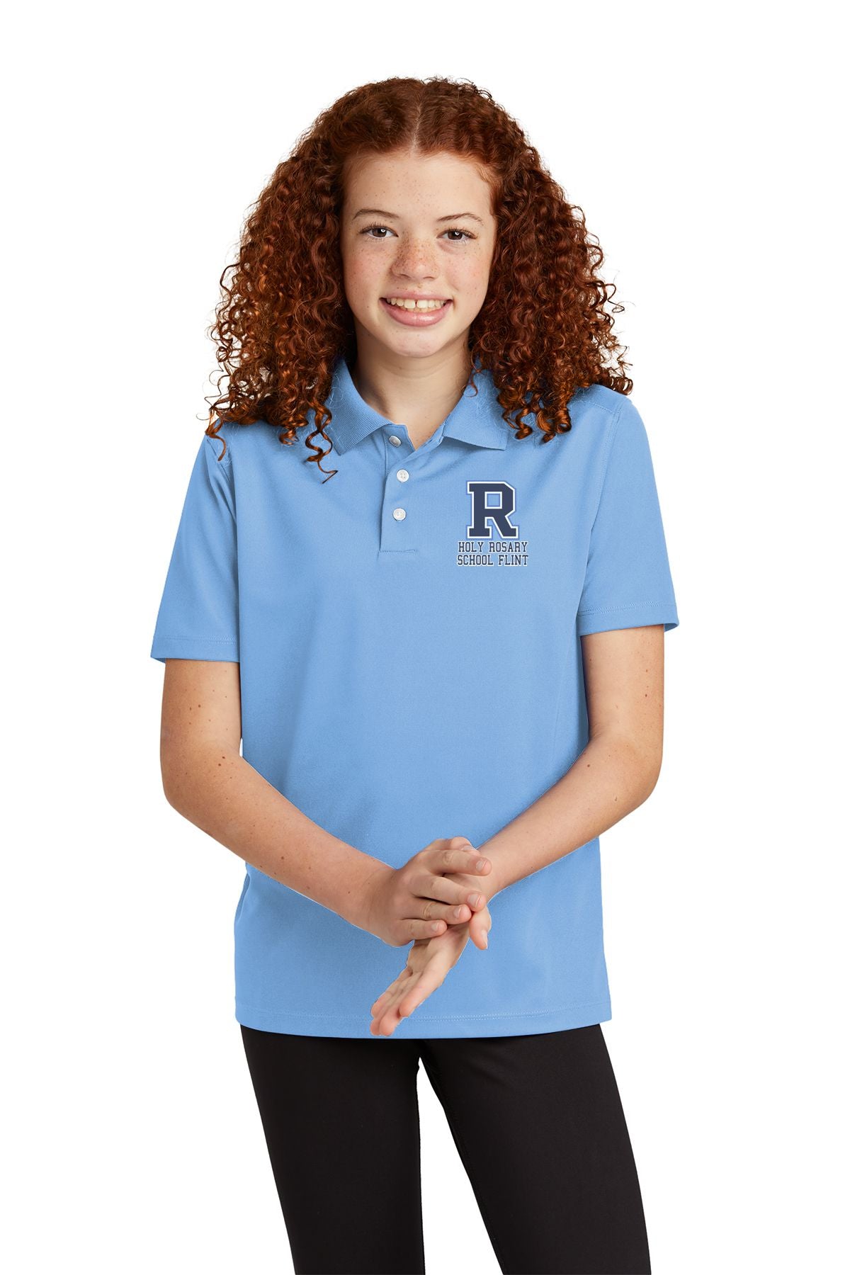 Holy Rosary Youth UV Micropique Polo