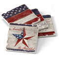 4pk America Coaster Set