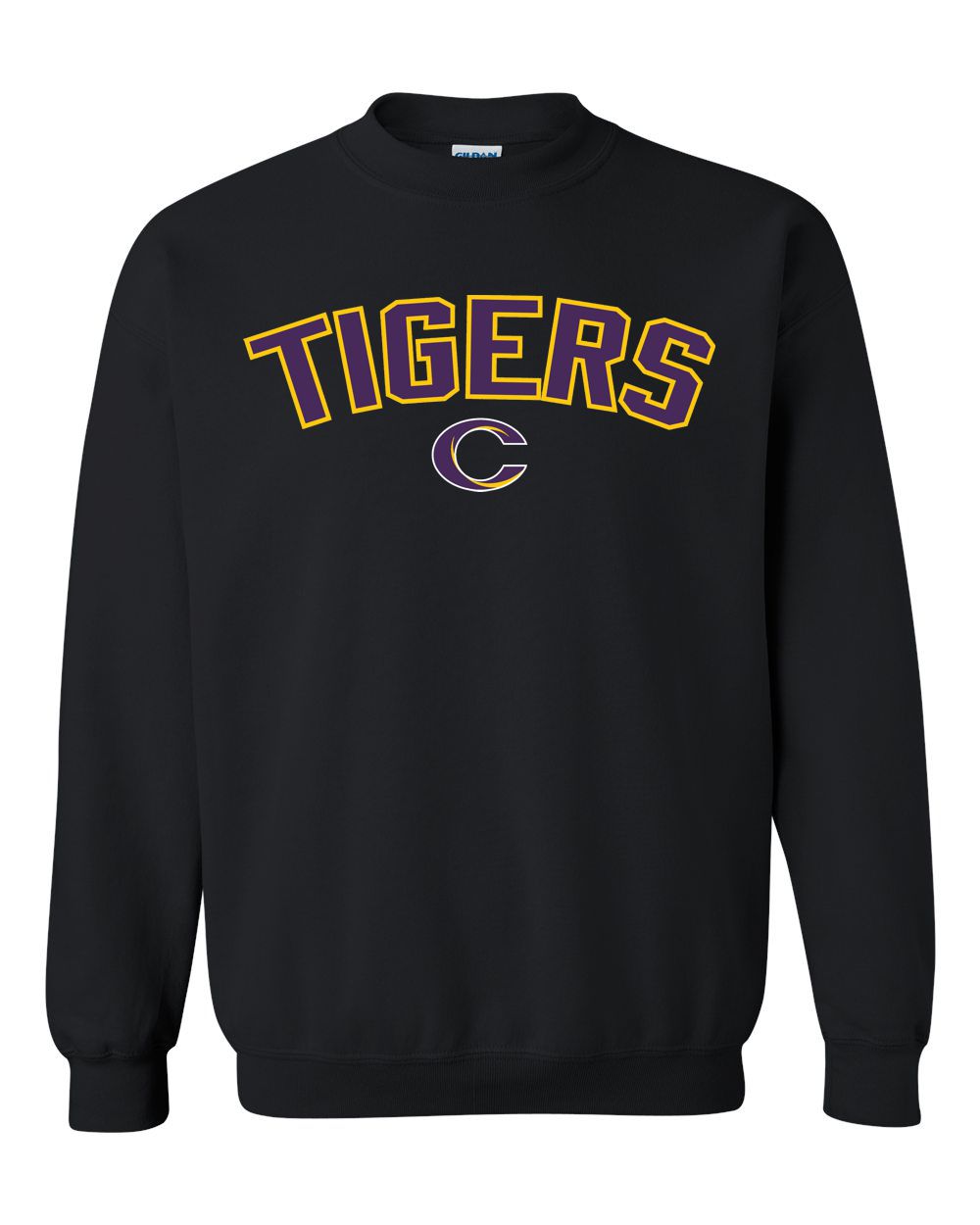 Caro Tigers Arc Basic Crew Sweatshirt - Schall