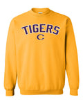 Caro Tigers Arc Basic Crew Sweatshirt - Schall