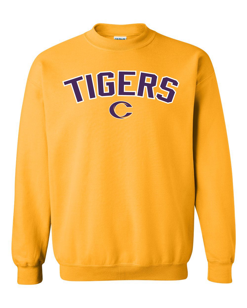Caro Tigers Arc Basic Crew Sweatshirt - Schall