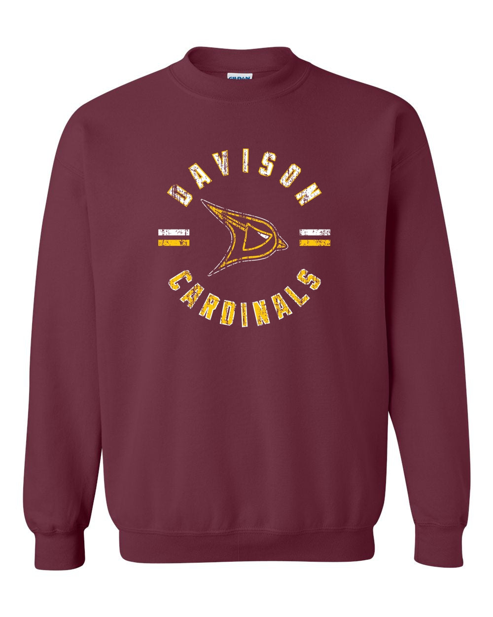 Davison Cardinals Circle Logo Crew Sweatshirt