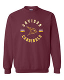 Davison Cardinals Circle Logo Crew Sweatshirt