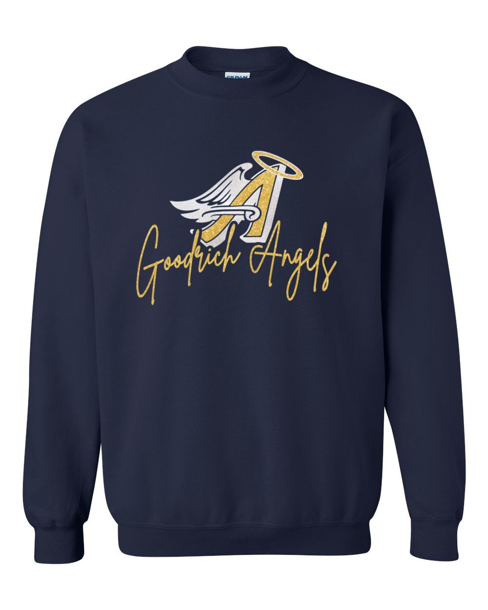 Goodrich Angels Glitter Basic Crew Sweatshirt
