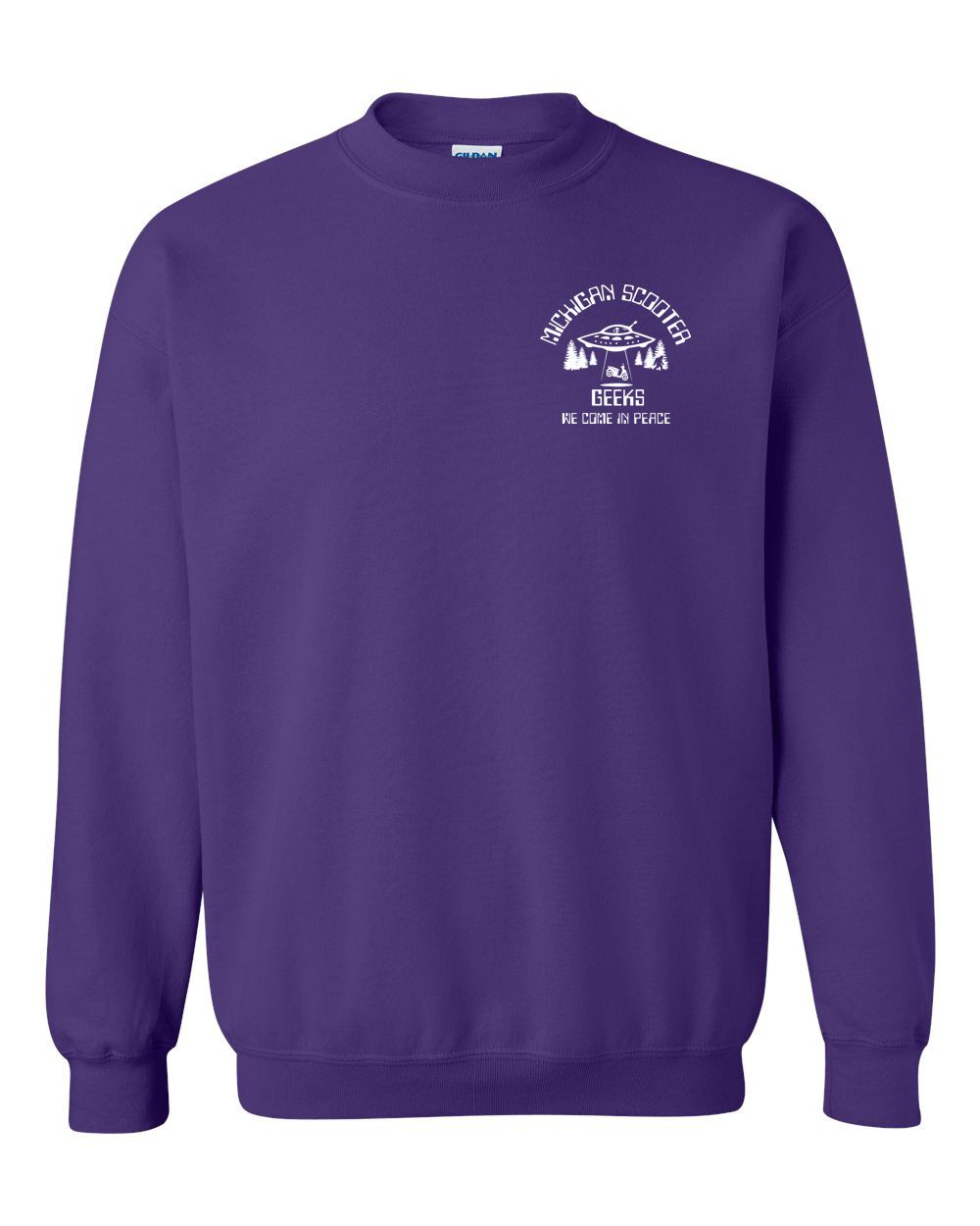 Michigan Scooter Geeks Basic Crew Sweatshirt