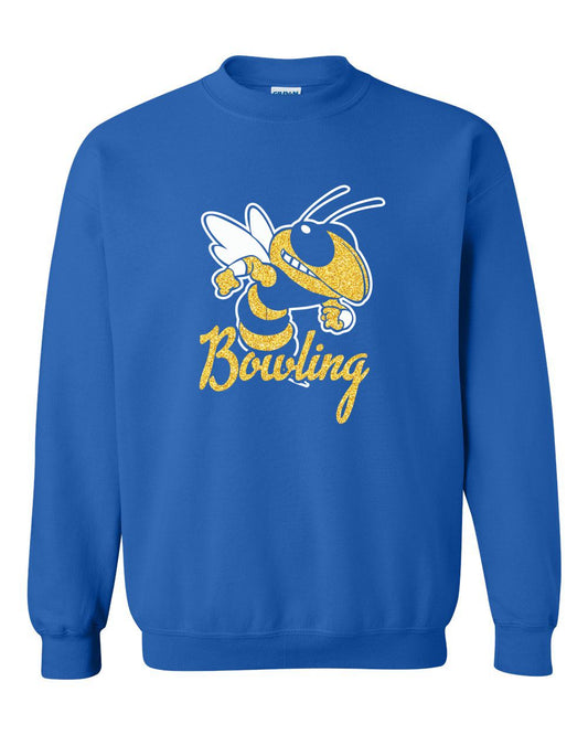 Kearsley Bowling Glitter Crew Sweatshirt