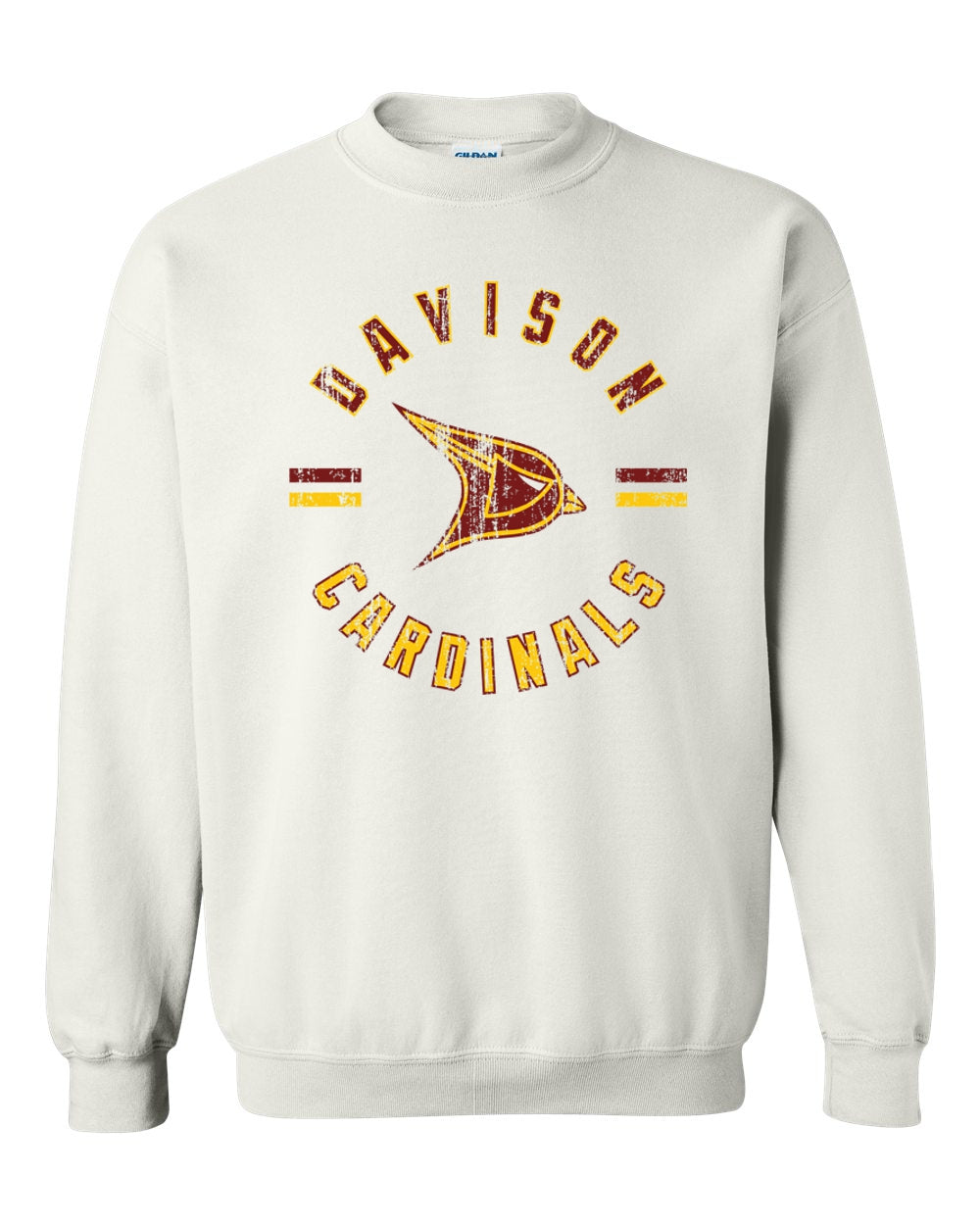 Davison Cardinals Circle Logo Crew Sweatshirt
