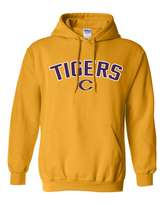 Caro Tigers Arc Basic Hooded Sweatshirt - Schall