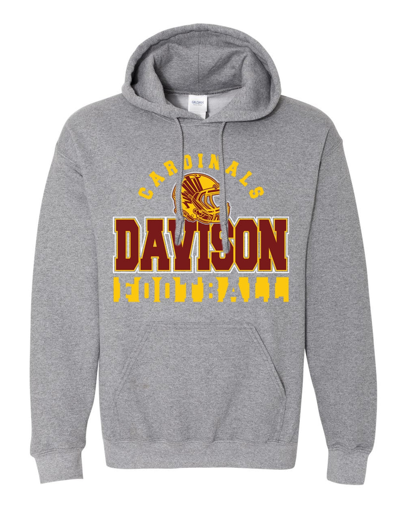 Davison Cardinals Football Hoodie – K&C's Special T's & Cool Beans Graphics