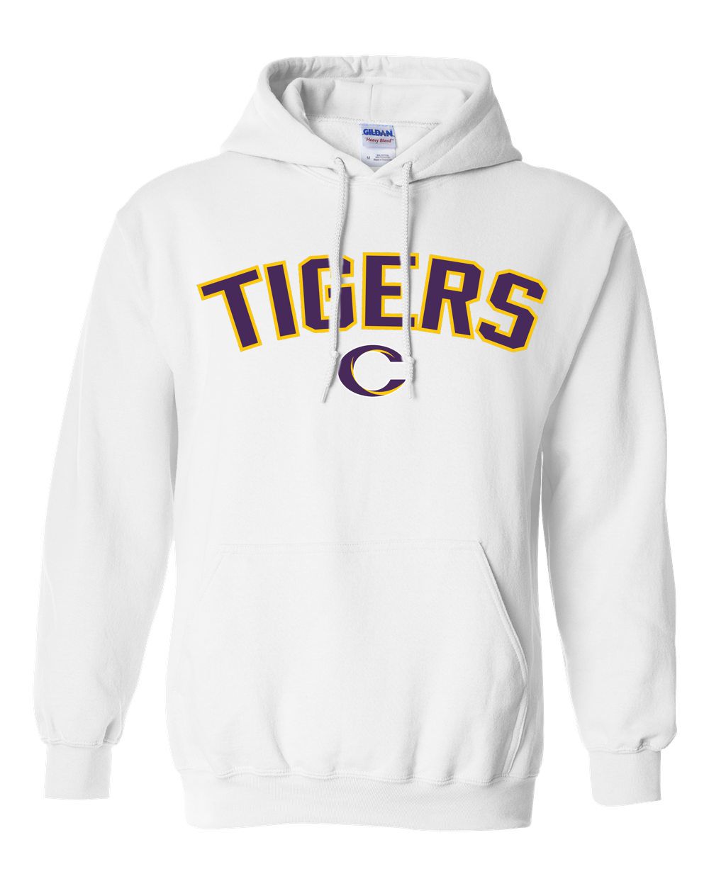 Caro Tigers Arc Basic Hooded Sweatshirt - Schall