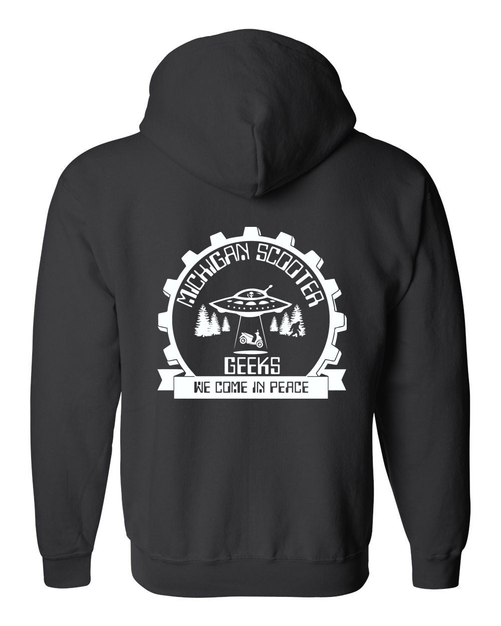 Michigan Scooter Geeks Basic Hooded Sweatshirt