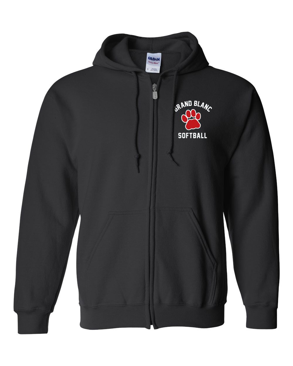 Grand Blanc Softball Hooded Full Zip Jacket