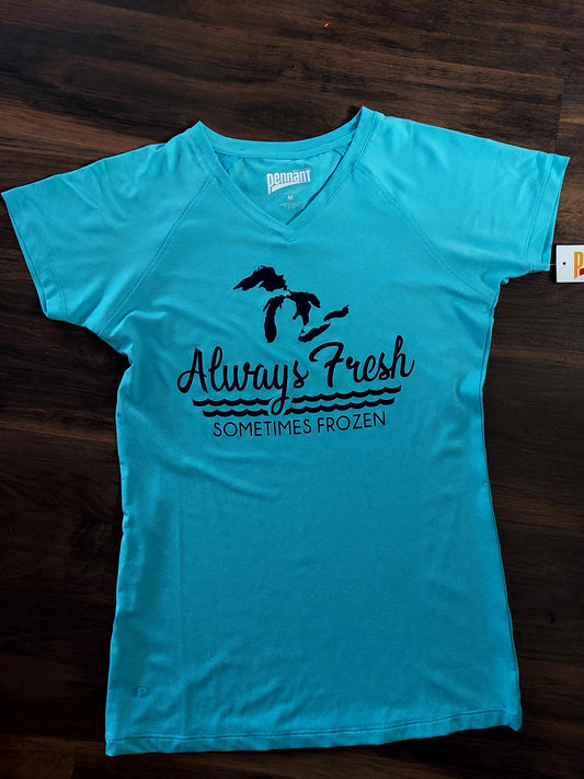 Ladies Performance V-neck Always Fresh T-shirt