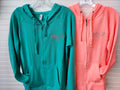 Ladies Lightweight Michigan Script Zip Jacket