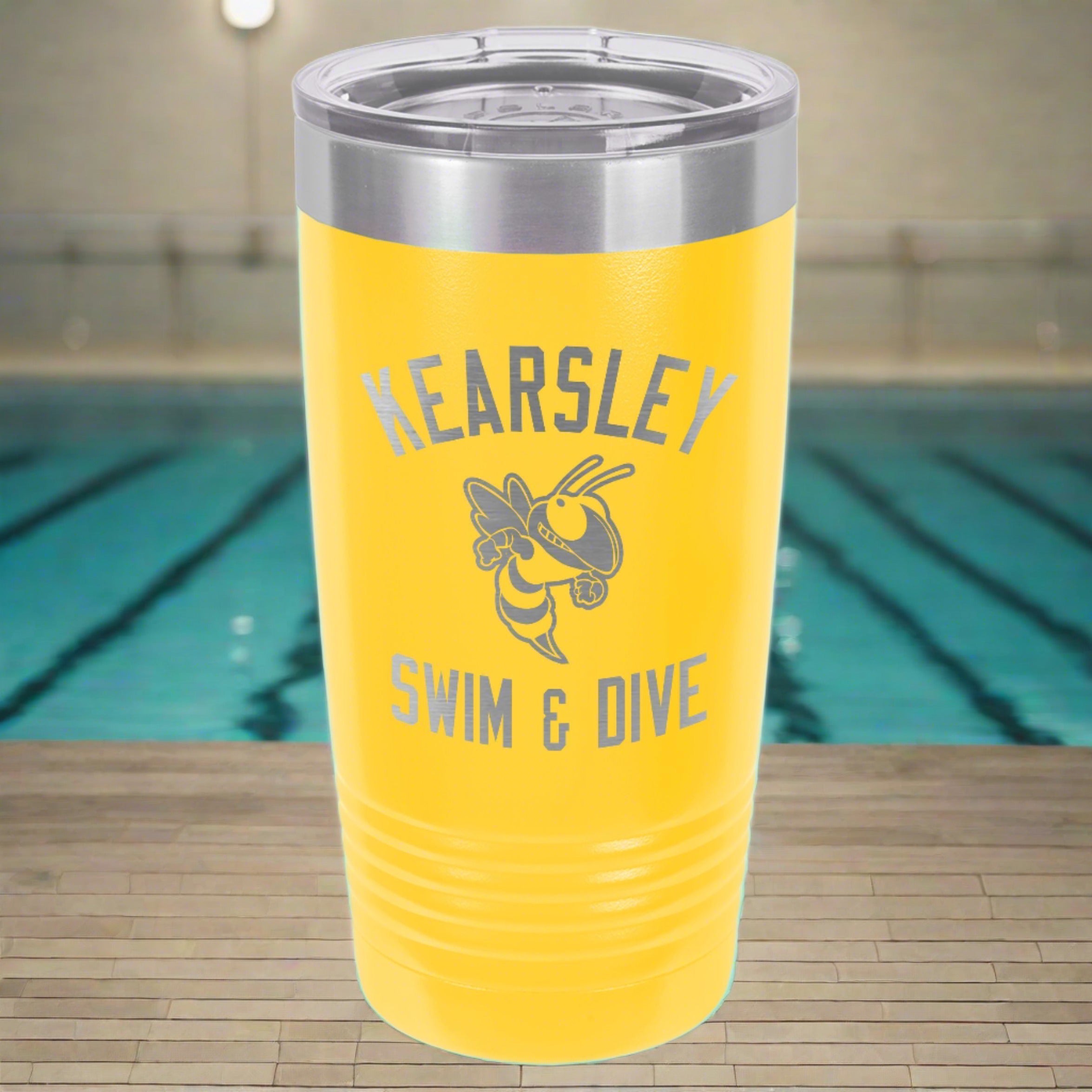 Kearsley Swim Engraved 20oz Ringneck Tumbler