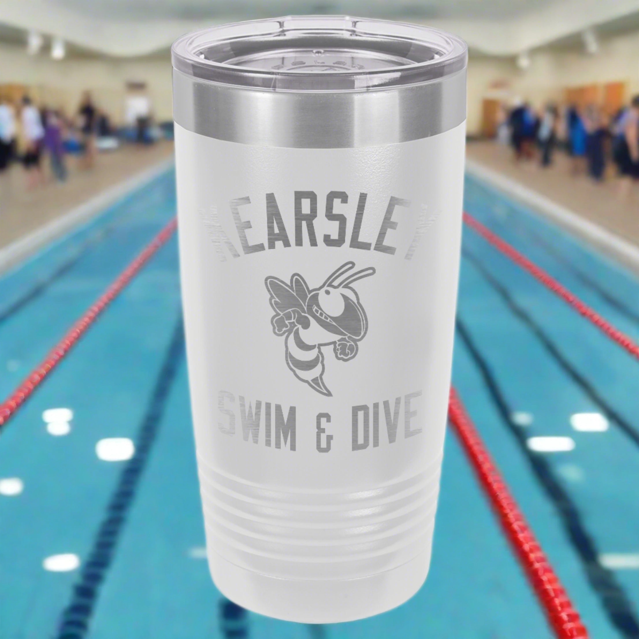 Kearsley Swim Engraved 20oz Ringneck Tumbler