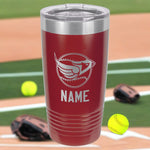 Davison Softball Engraved 20oz Ringneck Tumbler