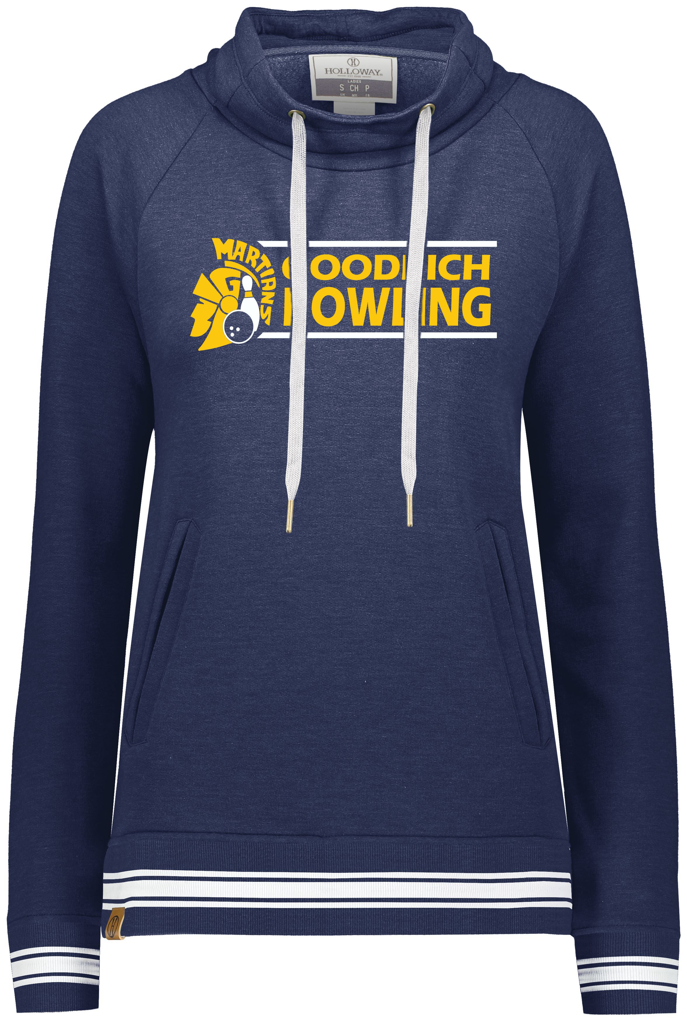 Goodrich Bowling Ladies Ivy Funnel Neck Sweatshirt