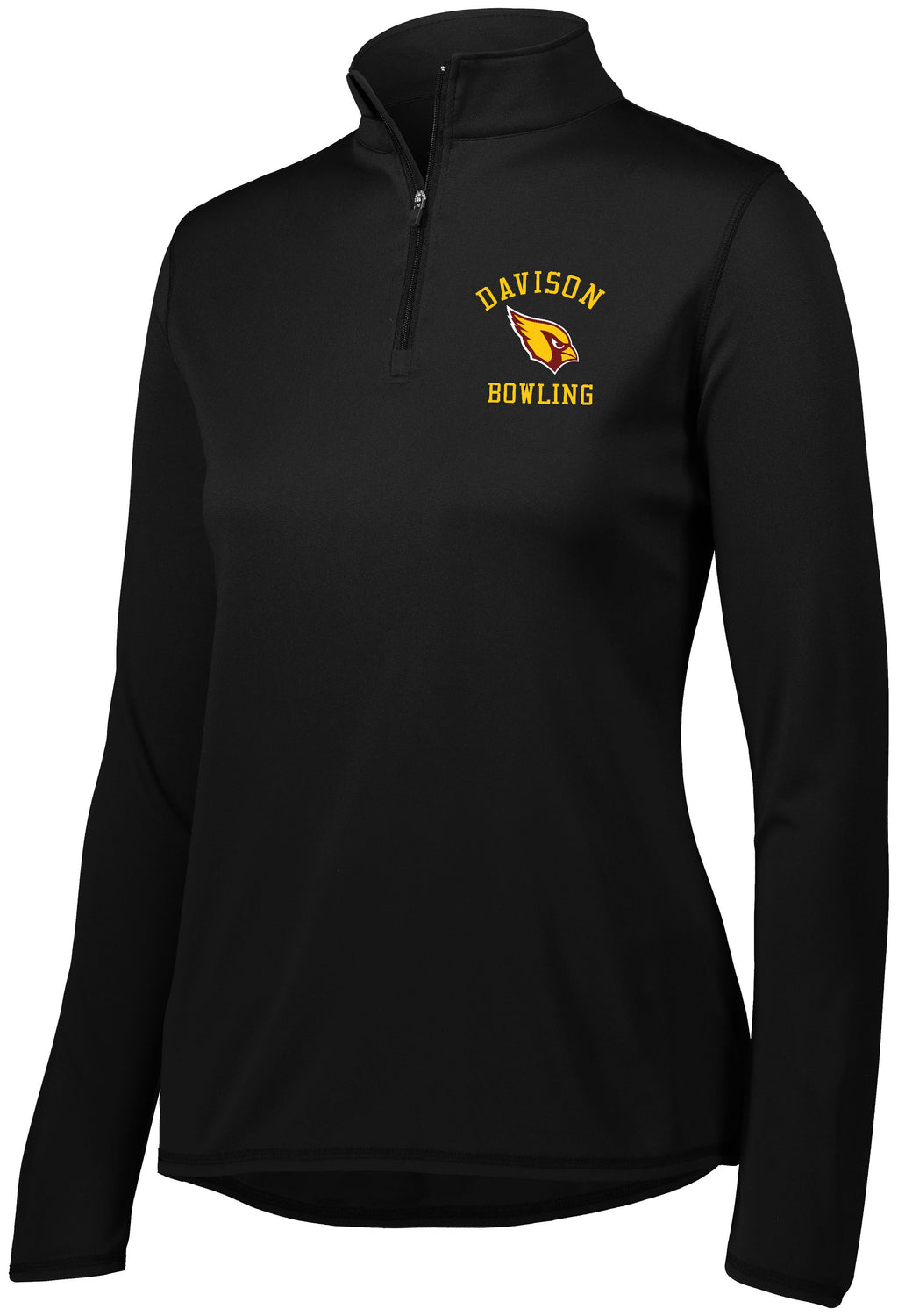 Davison Bowling Ladies Attain 1/4 Zip Performance Lightweight Pullover