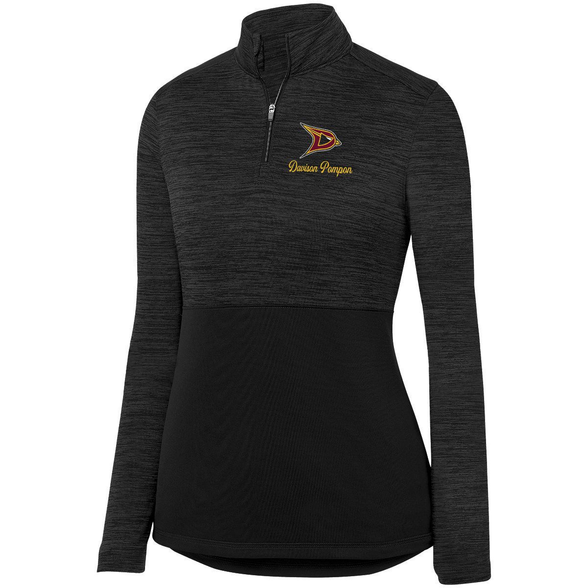 Davison Pompon Shadow Tonal Heather 1/4 ZIp