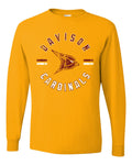 Davison Cardinals Circle Logo Long Sleeve Shirt