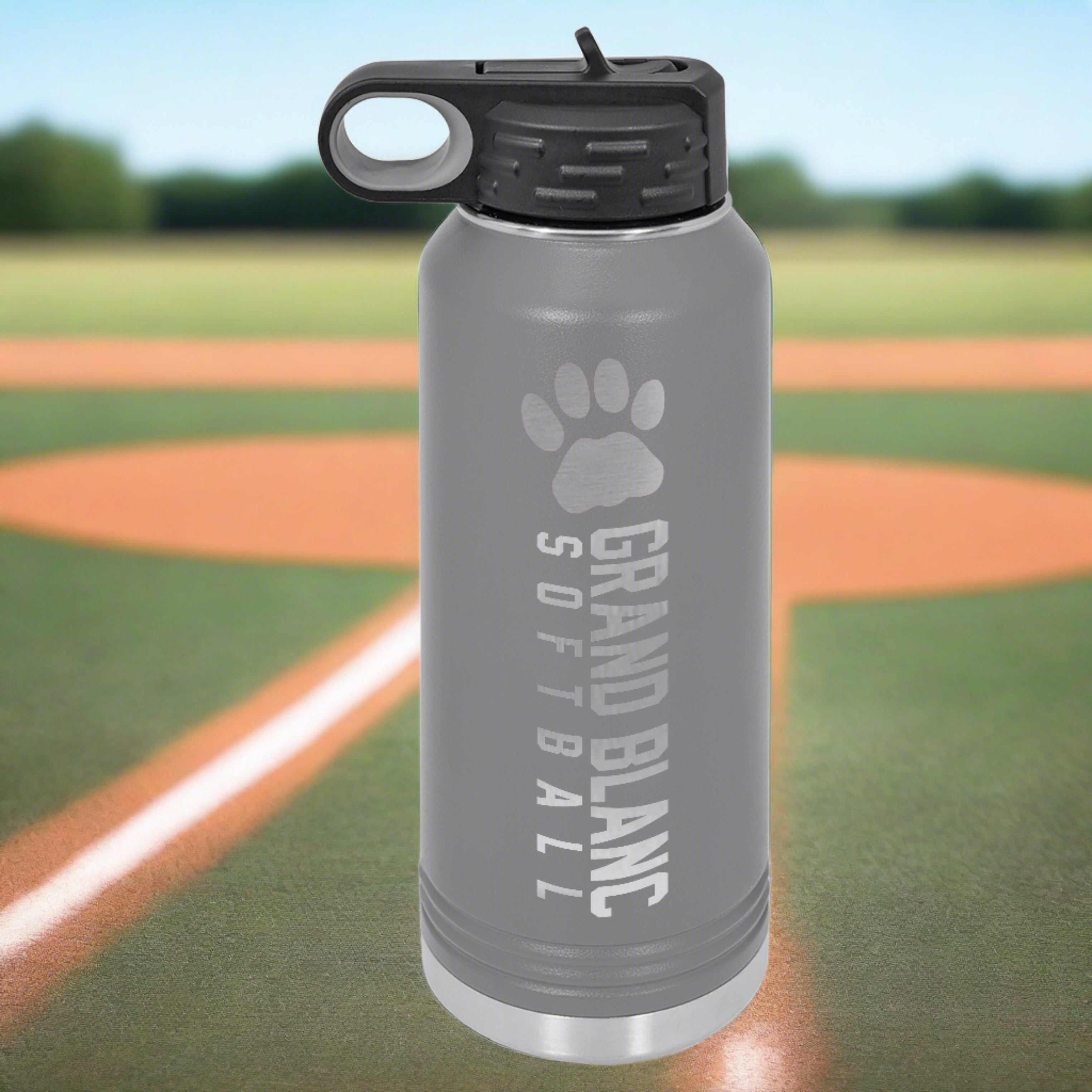Grand Blanc Softball Engraved 32oz Water Bottle