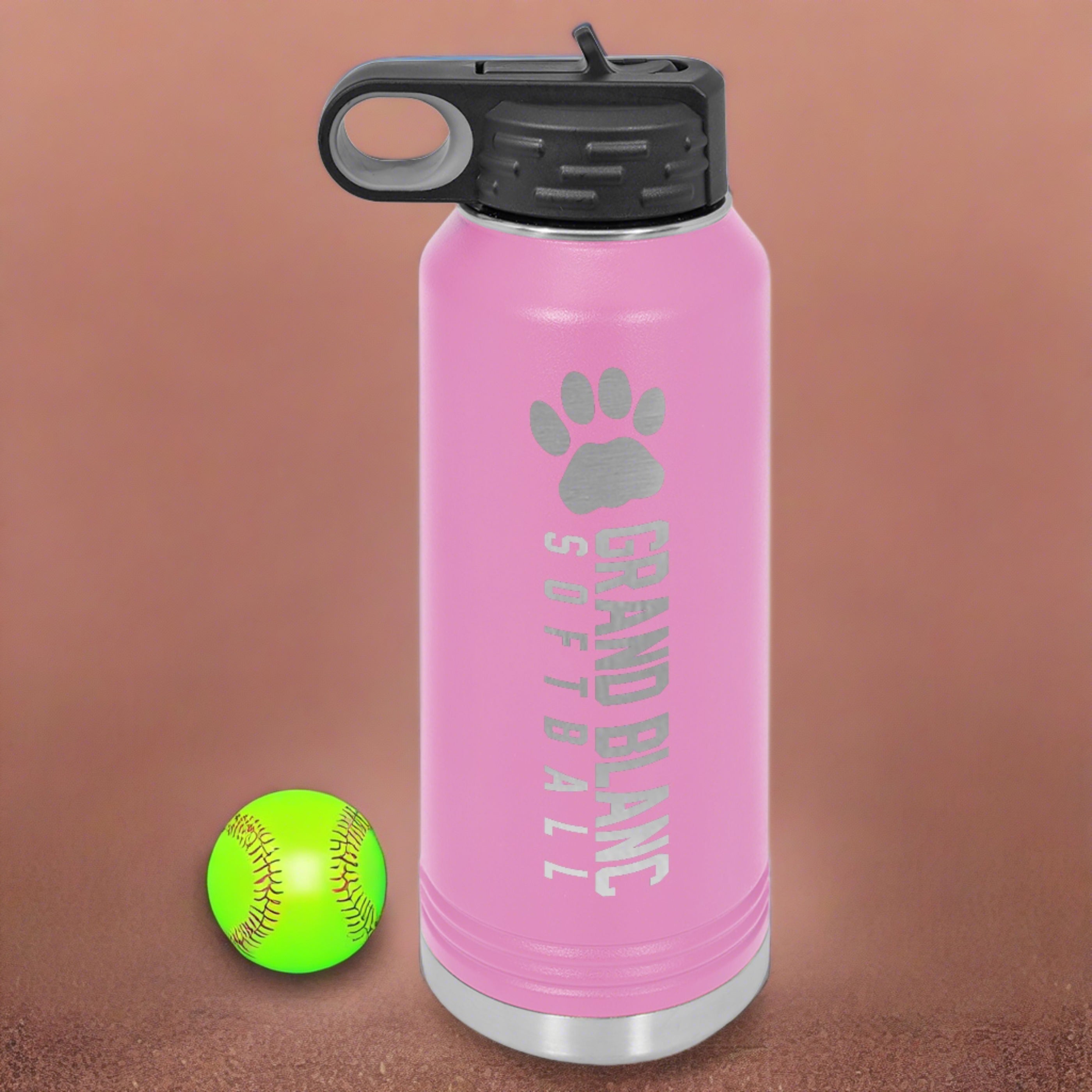Grand Blanc Softball Engraved 32oz Water Bottle