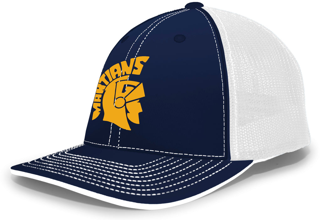 Flex Fitted Baseball Cap Hat - Navy Blue, Small-Medium 