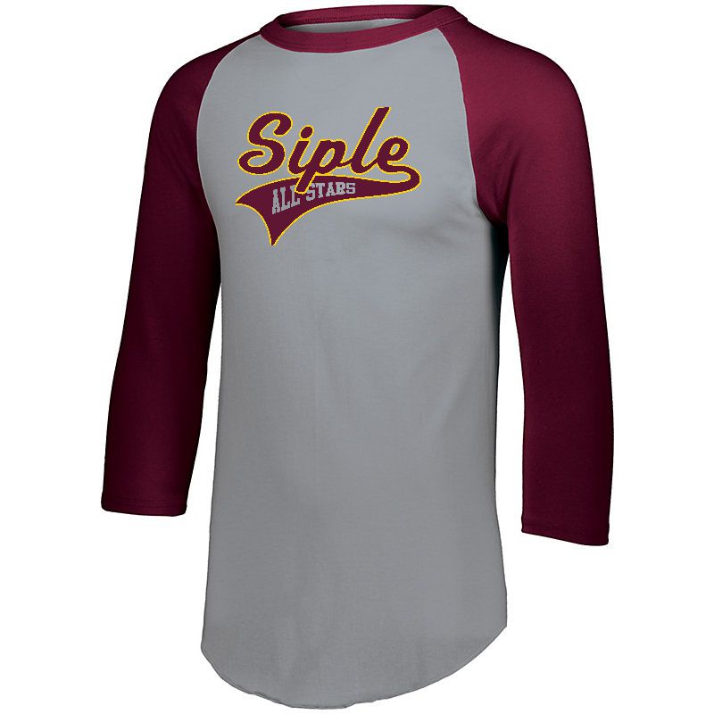 Siple All Stars 2 Color Raglan 3/4 Sleeve