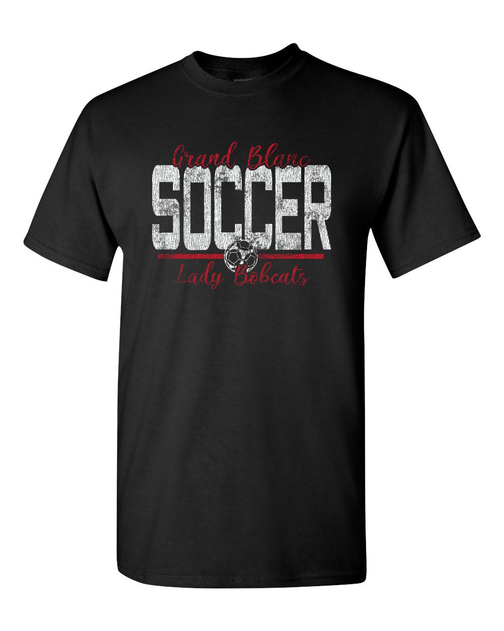 Grand Blanc Soccer Distressed Basic T-shirt
