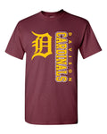 Maroon Down The Side Davison T-shirt
