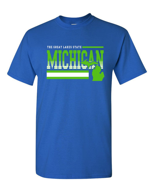 Michigan "Lines" Royal T-shirt