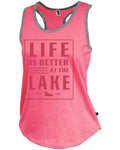 Pink Life On The Lake Tank