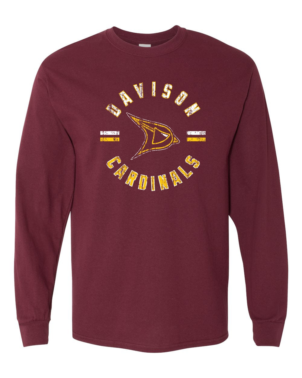 Davison Cardinals Circle Logo Long Sleeve Shirt