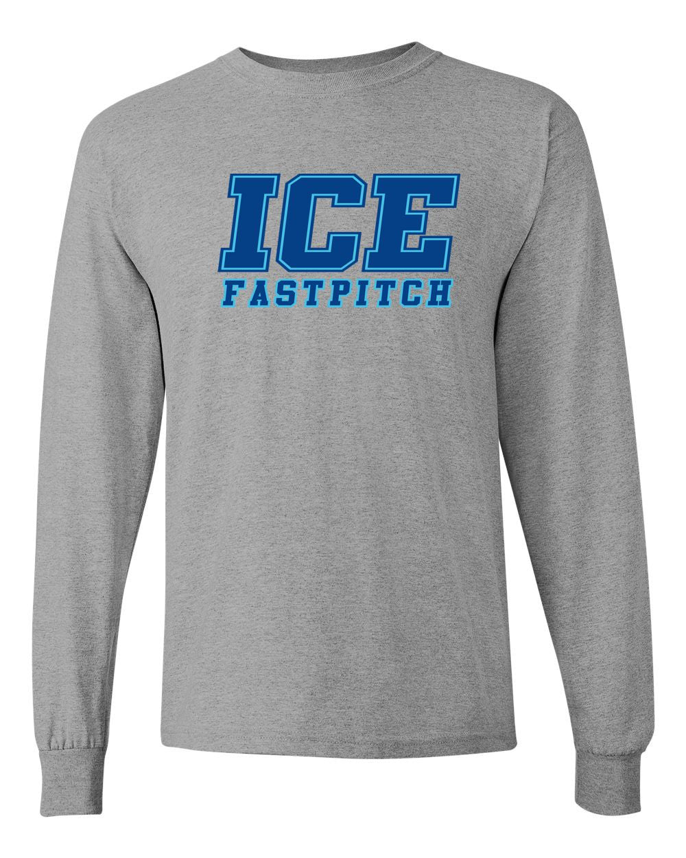 Ice Fastpitch Basic Grey Long Sleeve