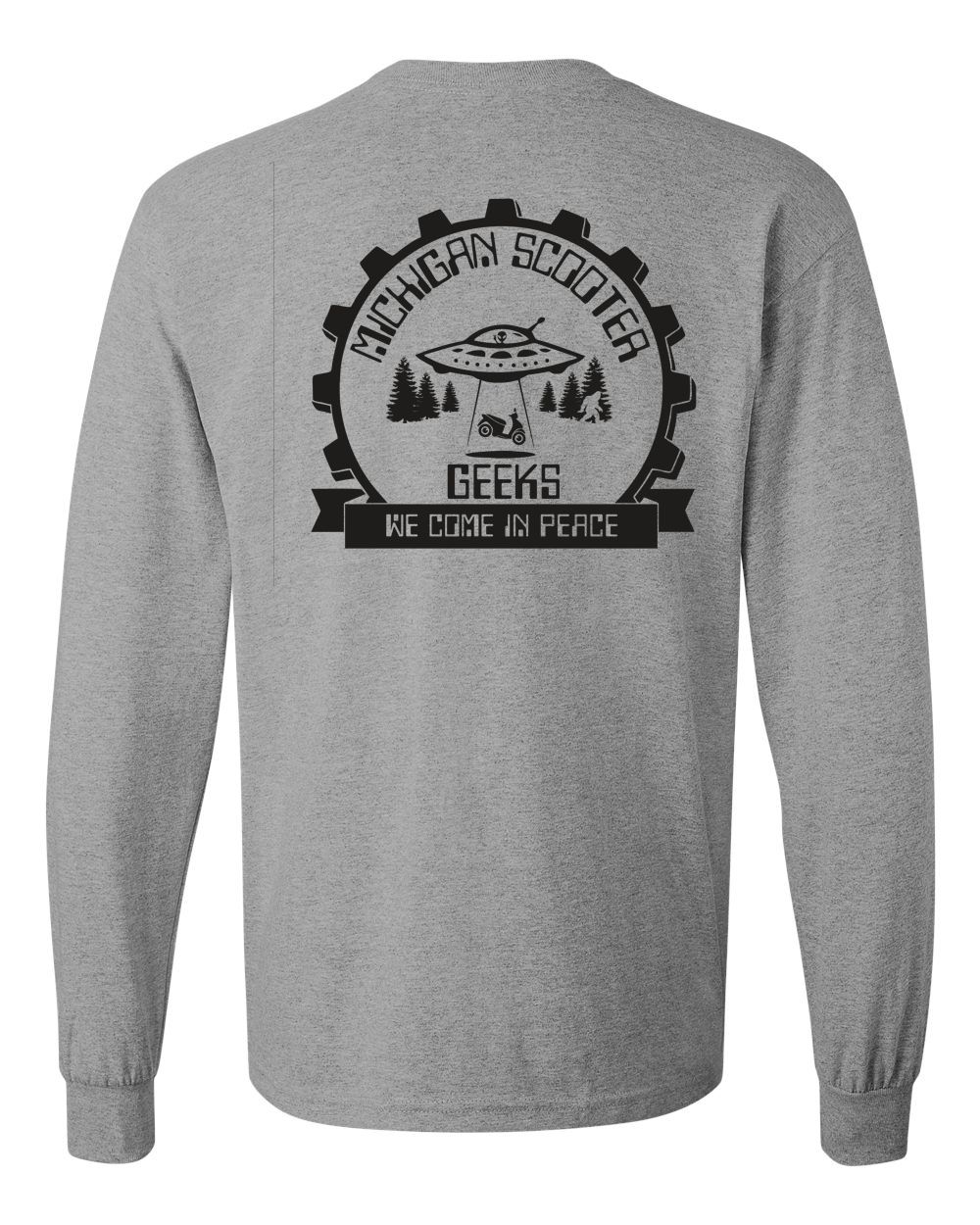 Michigan Scooter Geeks Basic Long Sleeve