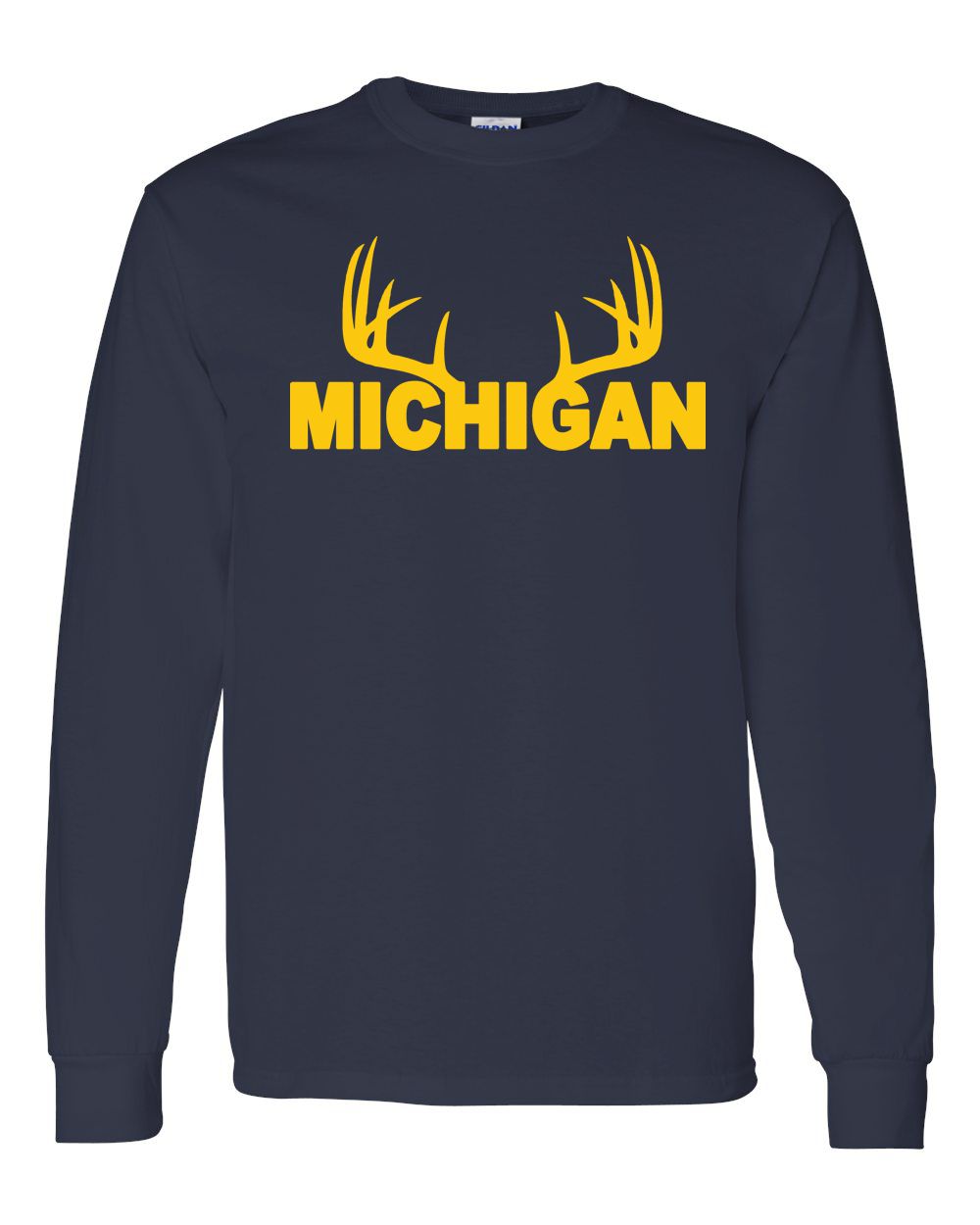 Unisex Michigan Antler Long Sleeve
