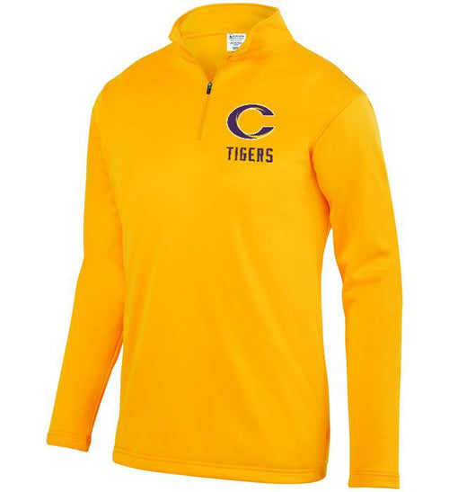 Caro Tigers Wicking Fleece Quarter Zip - Schall
