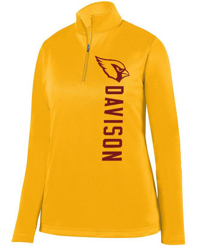Davison Cardinals Ladies 1/4 Wicking Fleece Pullover