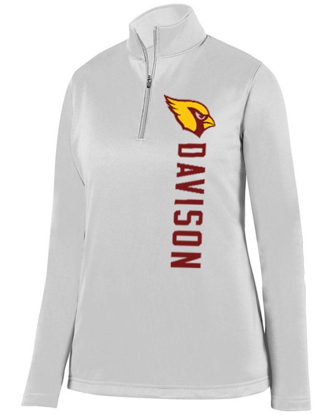 Davison Cardinals Ladies 1/4 Wicking Fleece Pullover