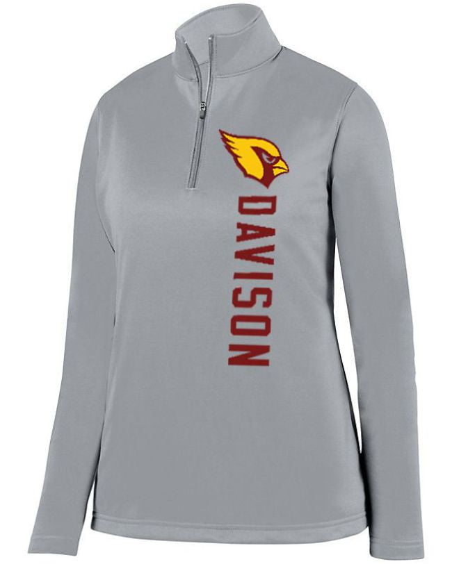Davison Cardinals Ladies 1/4 Wicking Fleece Pullover