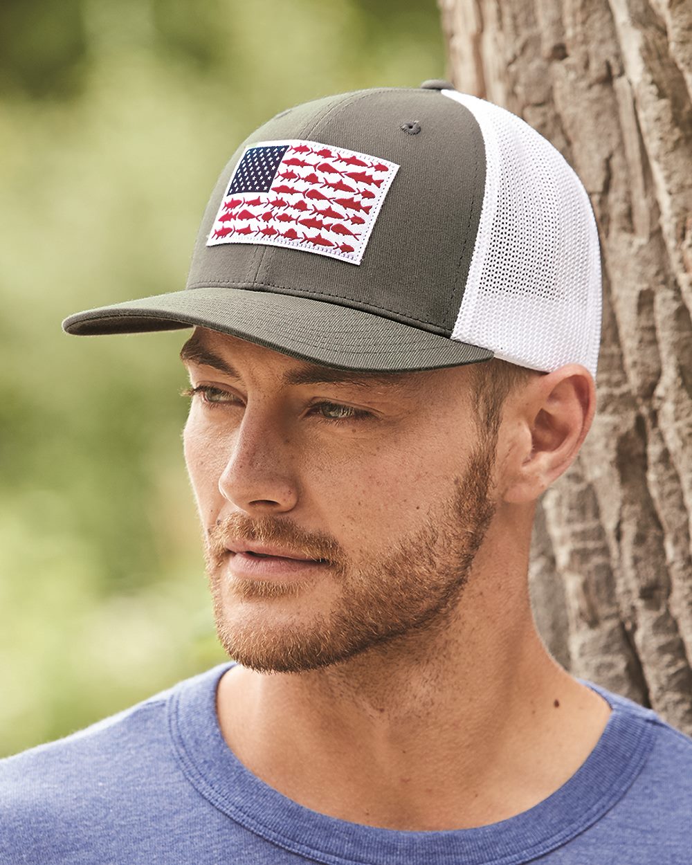 Columbia Fishing Flag FlexFit Hat