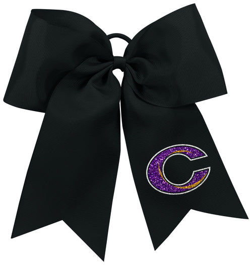 Caro Glitter Cardinal Hair Bow - Schall