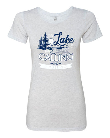 The Lake Is Calling Ladies T-shirt