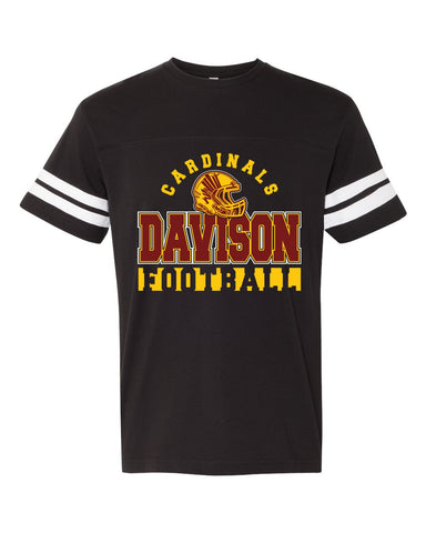 Davison Football Short Sleeve Stripe Jersey Tee